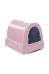 Imac Zuma Çekmeceli Kapalı Kedi Tuvalet Kabı Pembe 40x56x42,5 CM*