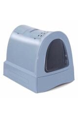 Imac Zuma Çekmeceli Kapalı Kedi Tuvaleti Mavi 40x56x42,5 CM
