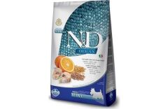 N&D Az Tahıllı Balıklı Portakallı Yetişkin Mini Köpek Maması 7 kg