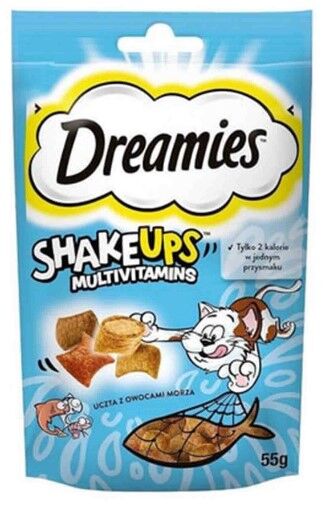 Dreamies Shake Ups Seafood Kedi Ödülü 55 Gr