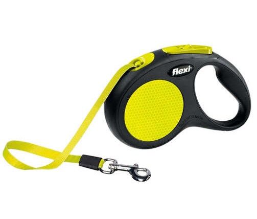 Flexi Neon Otomatik Şerit Tasma Small 5 Mt