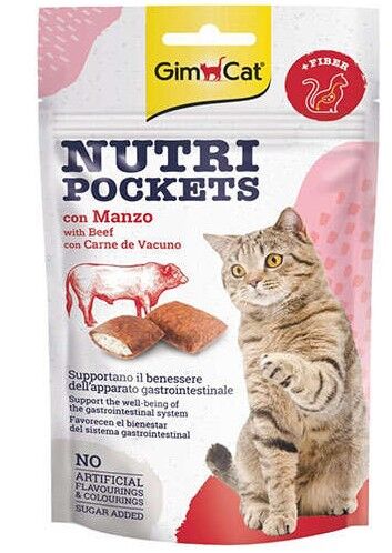 GimCat Nutripockets Biftek Malt Kedi Ödülü 60 Gr