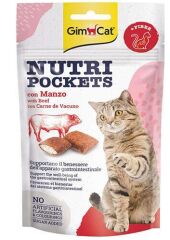 GimCat Nutripockets Biftek Malt Kedi Ödülü 60 Gr