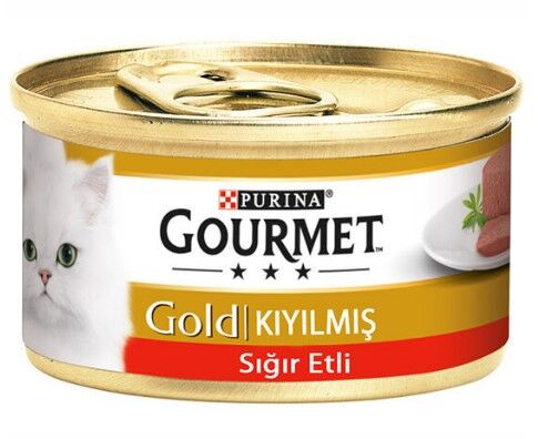 Gourmet Kıyılmış Sığır Etli Kedi Konserve 85 Gram